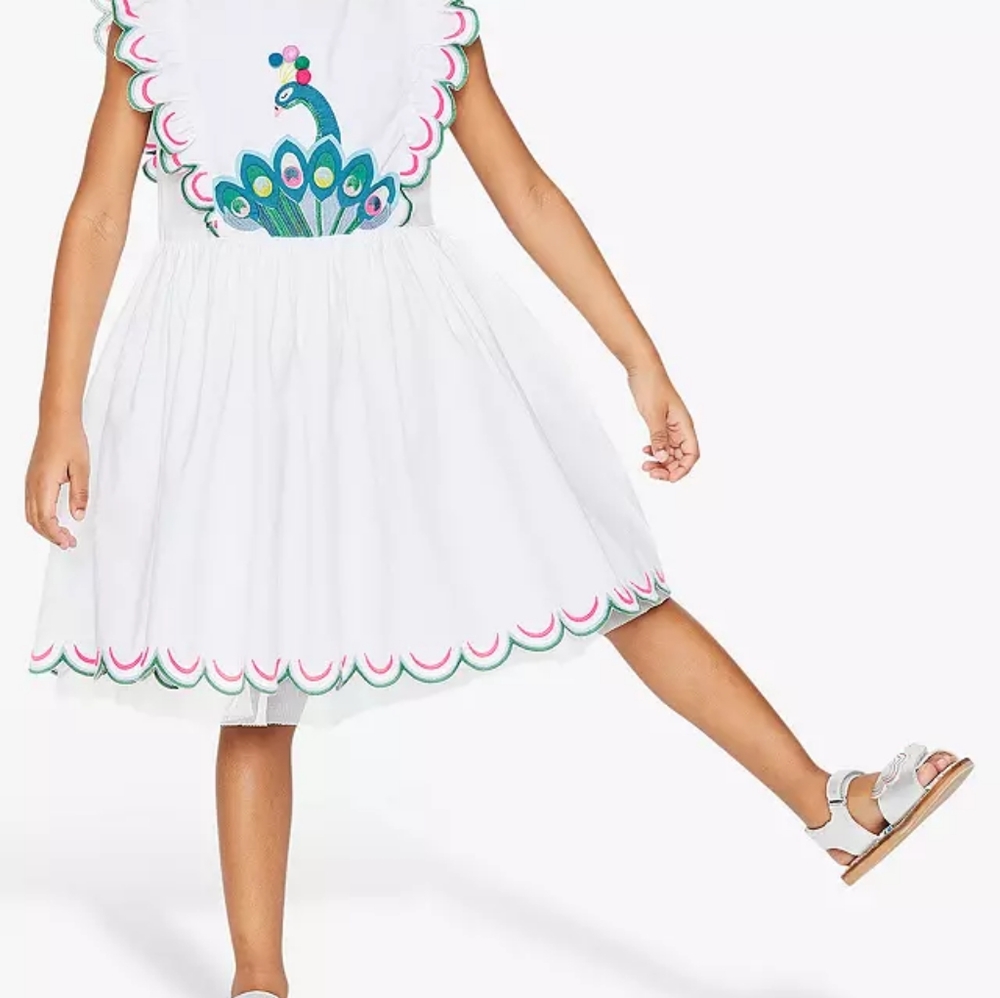 Mini Boden Peacock Dress